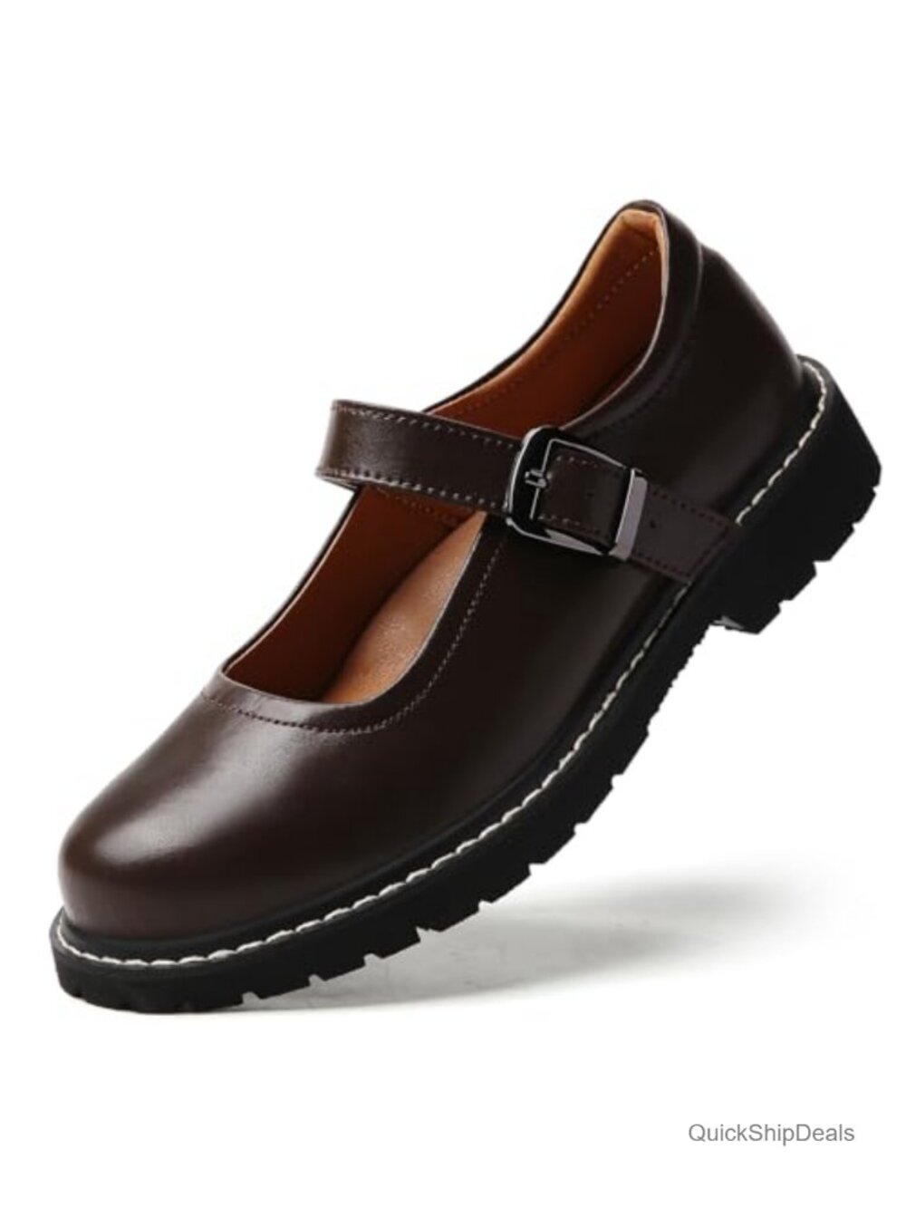Women's Platform Mary Jane Oxfords Non-Slip Comfortable Dress Shoes